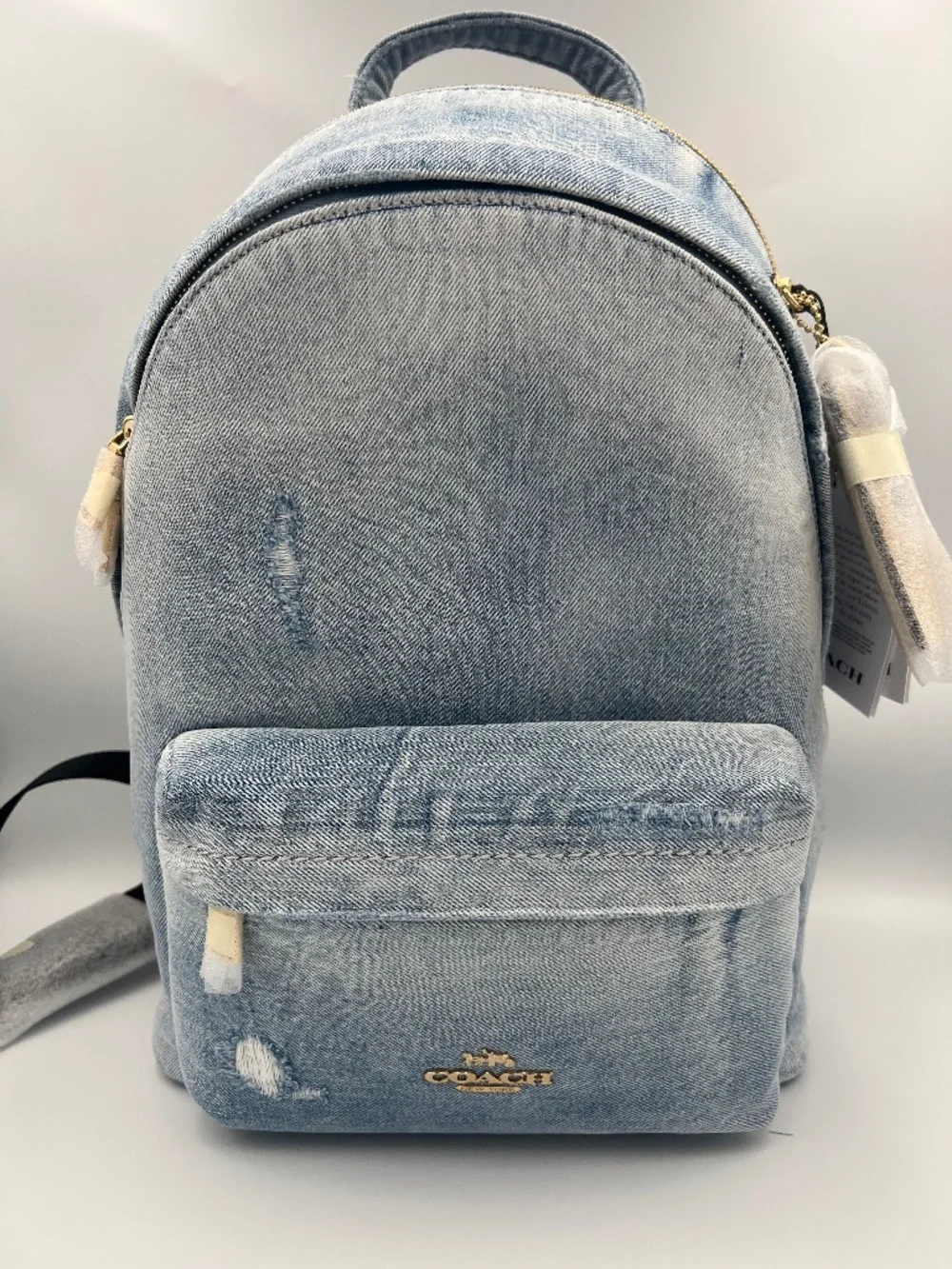 Taylor Small Backpack In Loved Denim